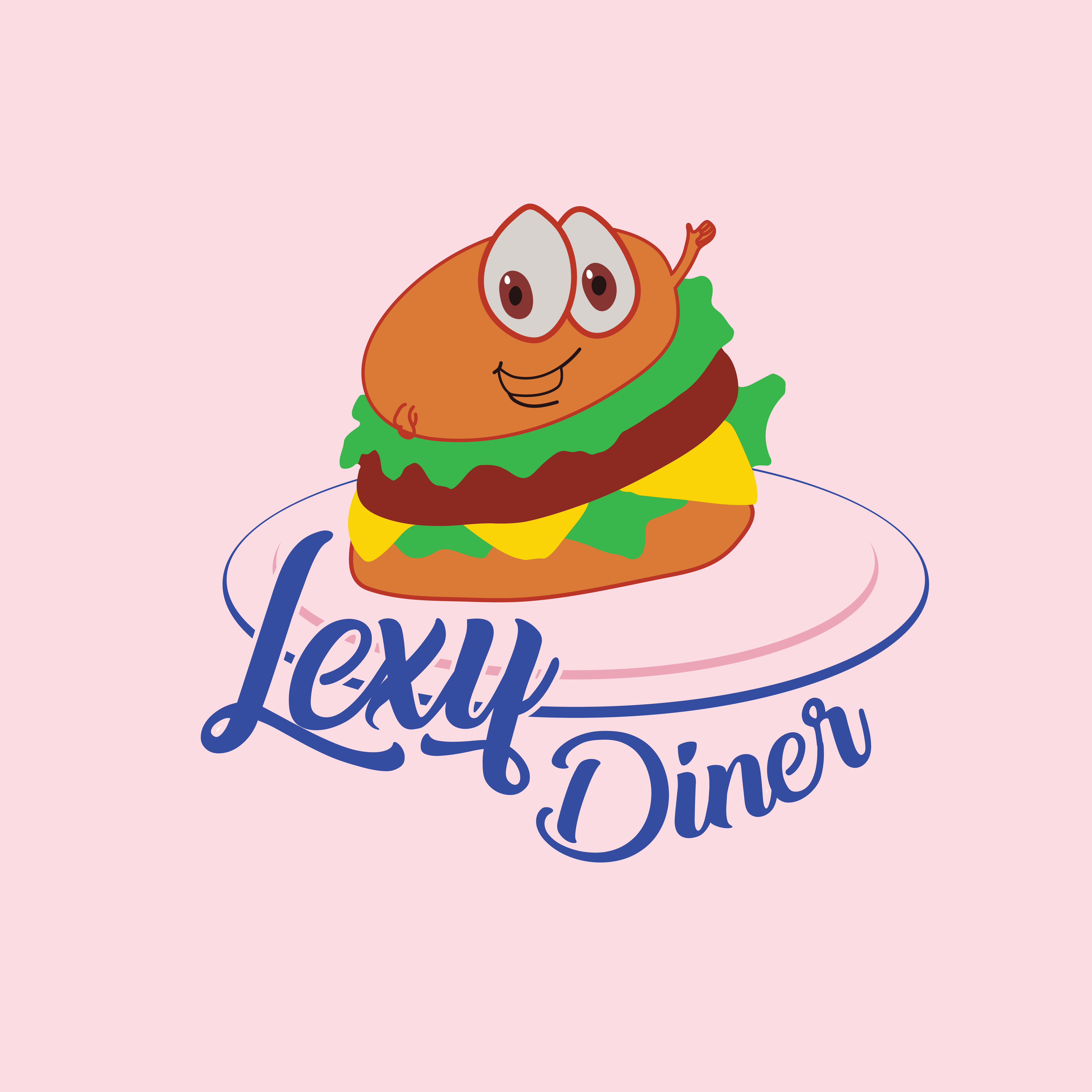 The shop logo shows a friendly burger. Lexy Diner & Takeaways serves burgers & more since 2014. Don´t miss it! Burgers, fries, chicken nuggets, kebab and more are waiting for you.
